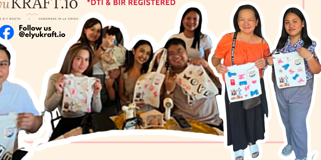 On-the-Spot Totes guests and finished crafts